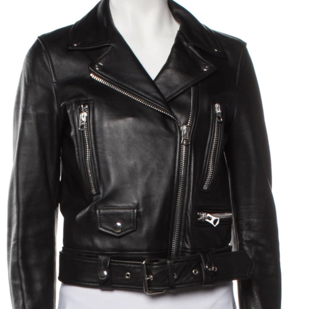 ACNE STUDIOS Belted Leather Jacket - Picture 15 of 16